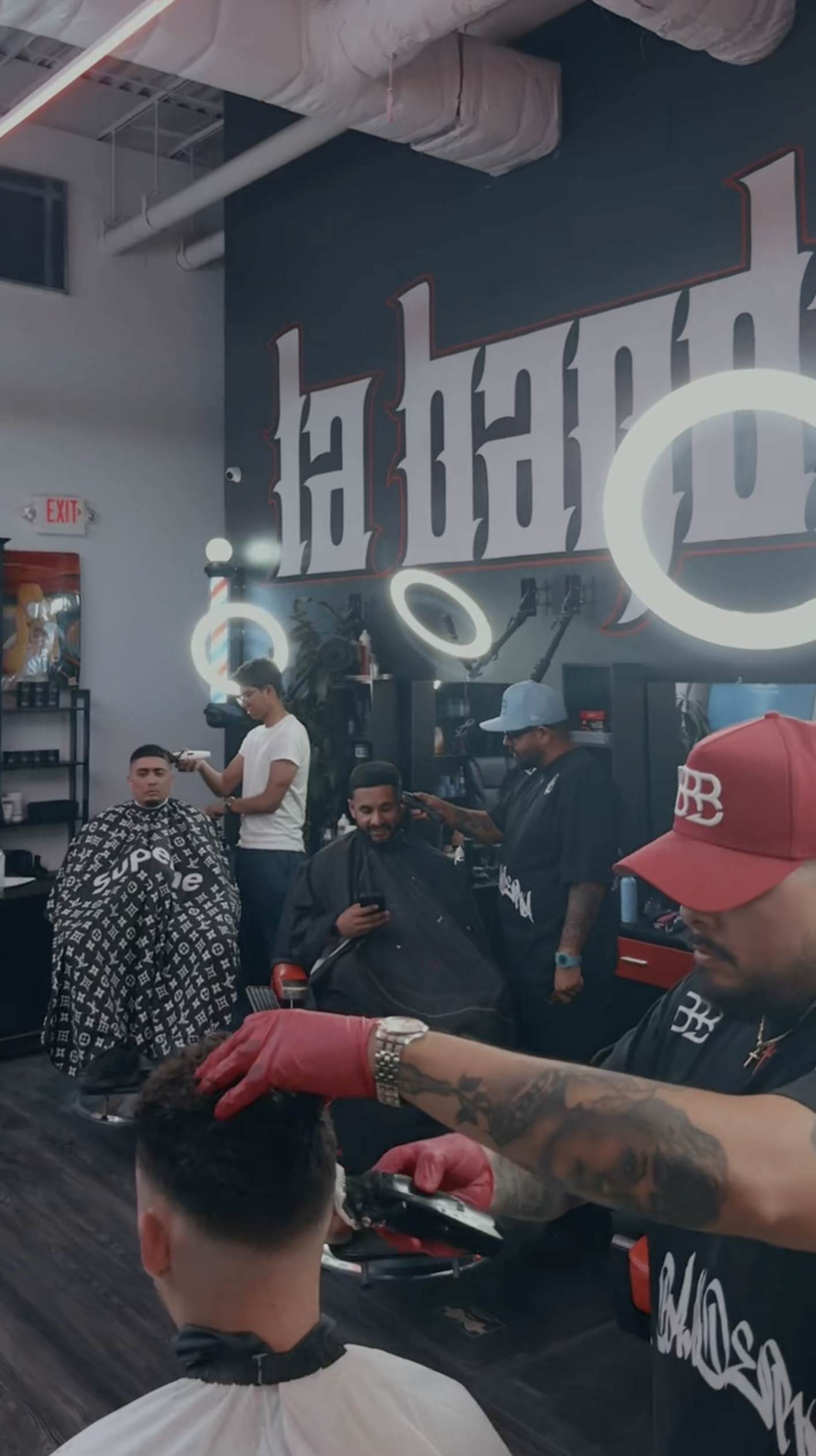 Cut in progress